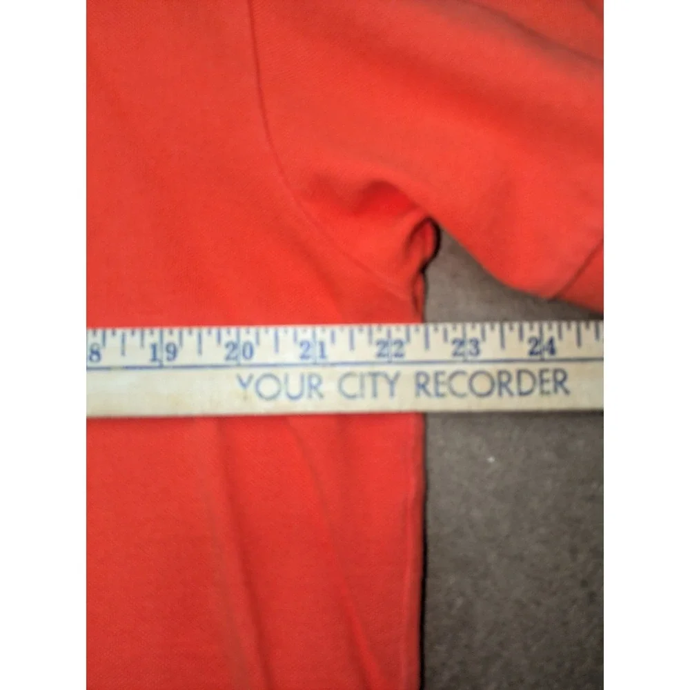 Polo Ralph Lauren Mens Large Orange Cotton Short Sleeve Pony Logo Polo Shirt
